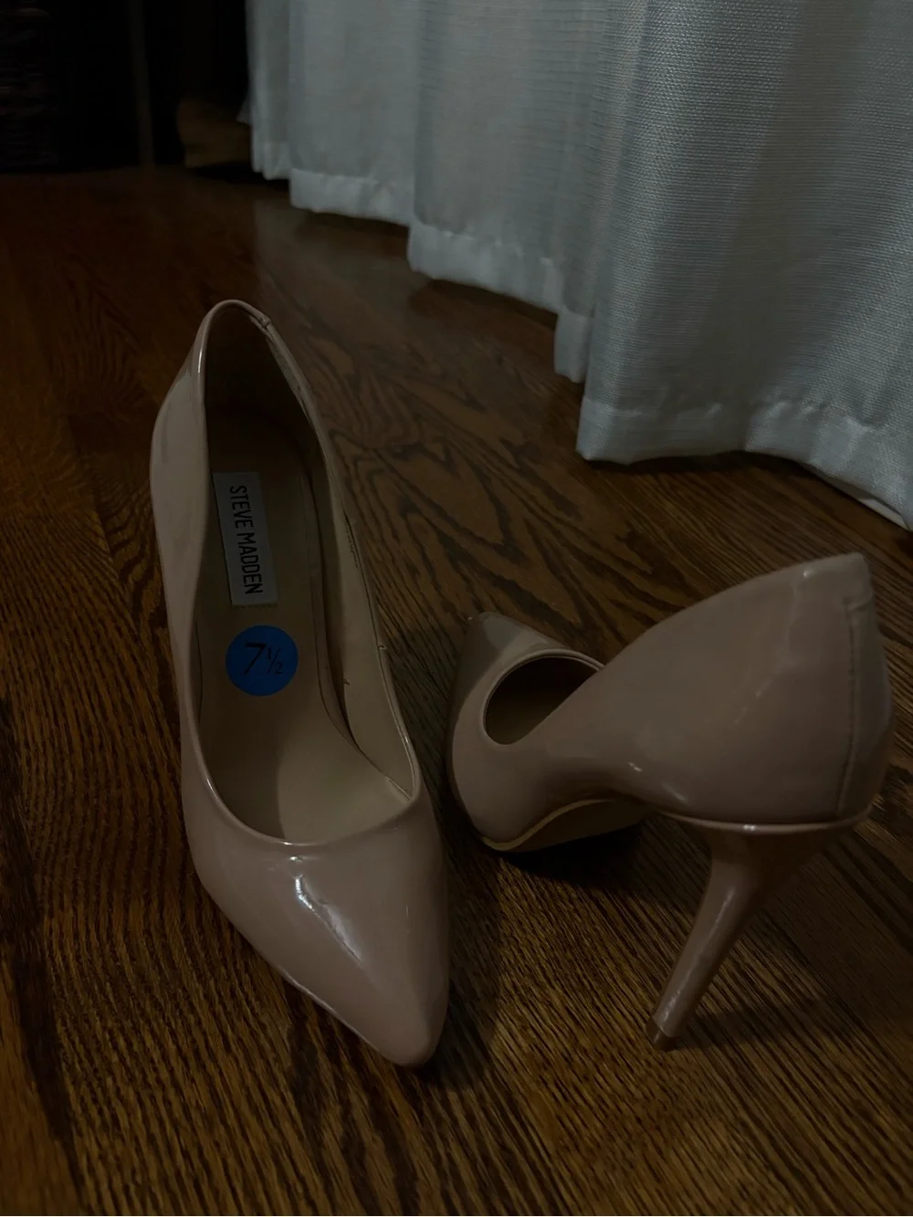 Steve Madden Nude Patent Pointed-Toe Stilettos